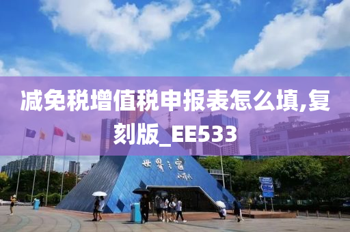 减免税增值税申报表怎么填,复刻版_EE533