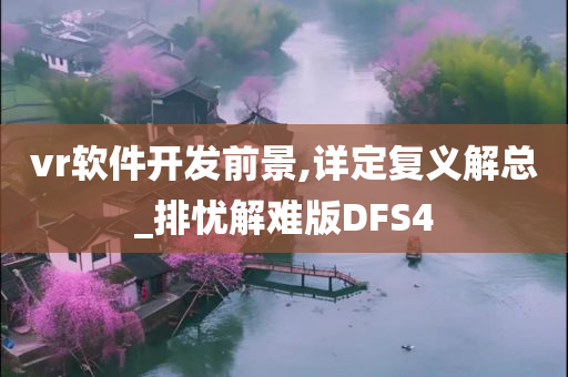 vr软件开发前景,详定复义解总_排忧解难版DFS4