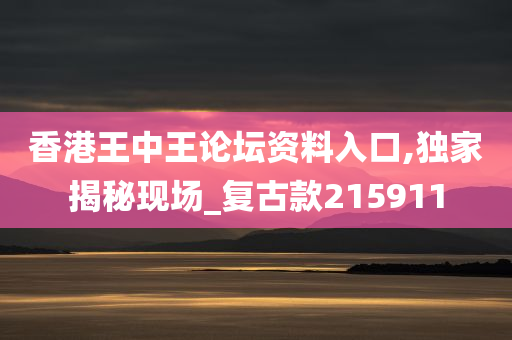 香港王中王论坛资料入口,独家揭秘现场_复古款215911