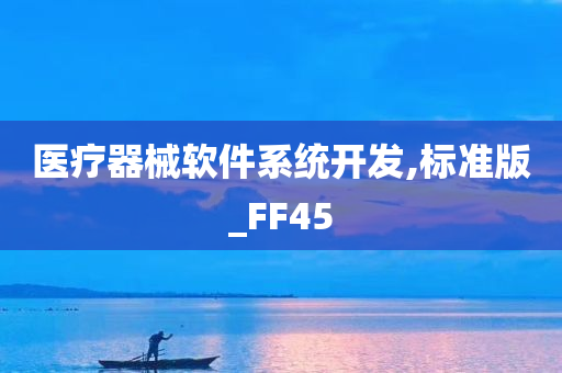 医疗器械软件系统开发,标准版_FF45