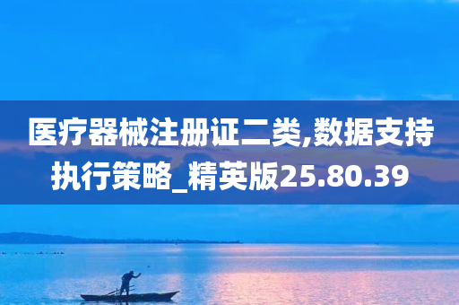 医疗器械注册证二类,数据支持执行策略_精英版25.80.39