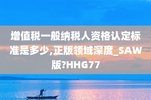 增值税一般纳税人资格认定标准是多少,正版领域深度_SAW版?HHG77