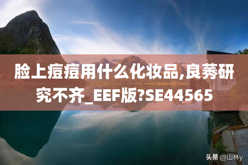 脸上痘痘用什么化妆品,良莠研究不齐_EEF版?SE44565