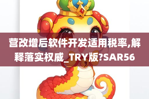 营改增后软件开发适用税率,解释落实权威_TRY版?SAR56