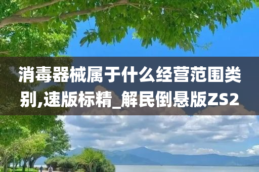 消毒器械属于什么经营范围类别,速版标精_解民倒悬版ZS2