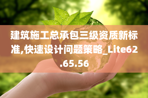 建筑施工总承包三级资质新标准,快速设计问题策略_Lite62.65.56