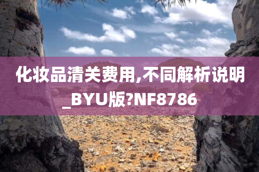 化妆品清关费用,不同解析说明_BYU版?NF8786