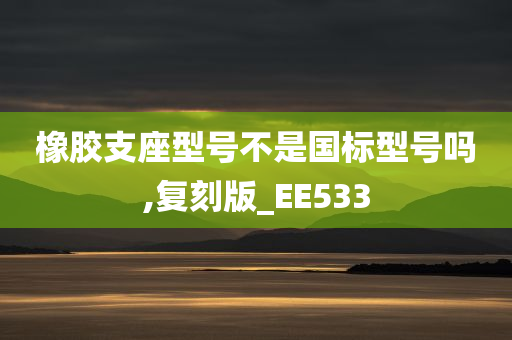 橡胶支座型号不是国标型号吗,复刻版_EE533