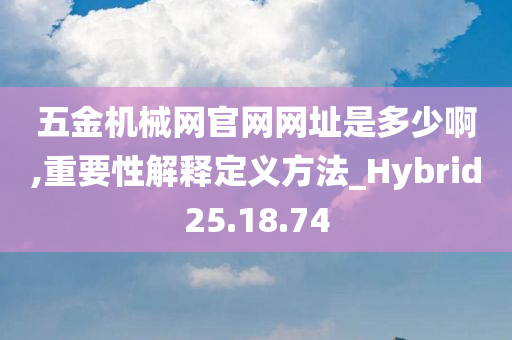 五金机械网官网网址是多少啊,重要性解释定义方法_Hybrid25.18.74