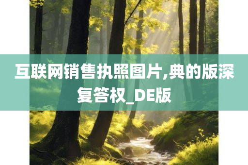 互联网销售执照图片,典的版深复答权_DE版