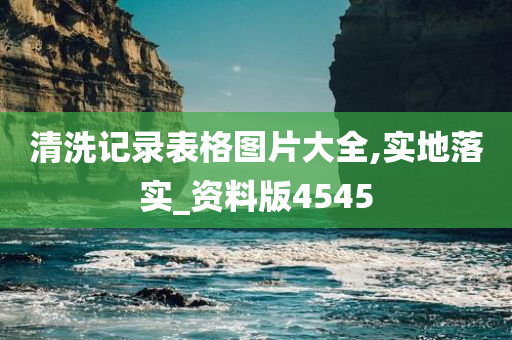 清洗记录表格图片大全,实地落实_资料版4545