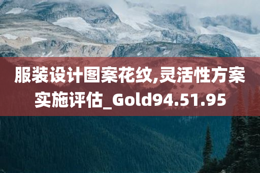 服装设计图案花纹,灵活性方案实施评估_Gold94.51.95