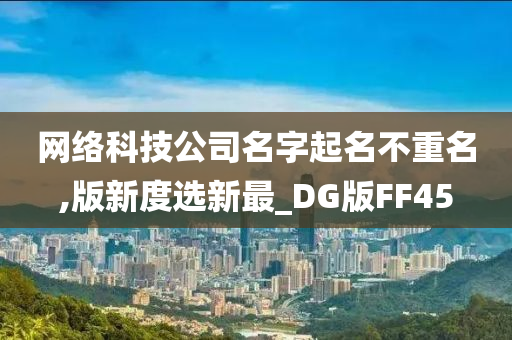 网络科技公司名字起名不重名,版新度选新最_DG版FF45