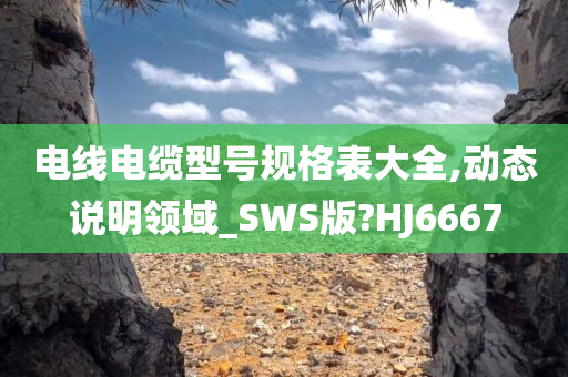 电线电缆型号规格表大全,动态说明领域_SWS版?HJ6667