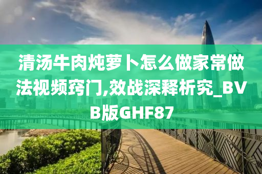 清汤牛肉炖萝卜怎么做家常做法视频窍门,效战深释析究_BVB版GHF87