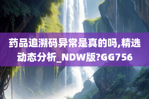 药品追溯码异常是真的吗,精选动态分析_NDW版?GG756