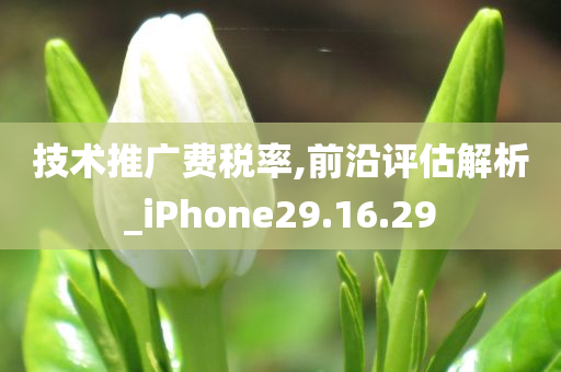 技术推广费税率,前沿评估解析_iPhone29.16.29