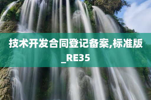 技术开发合同登记备案,标准版_RE35