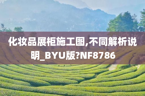 化妆品展柜施工图,不同解析说明_BYU版?NF8786