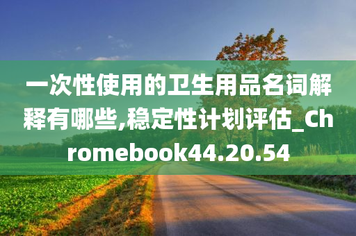 一次性使用的卫生用品名词解释有哪些,稳定性计划评估_Chromebook44.20.54