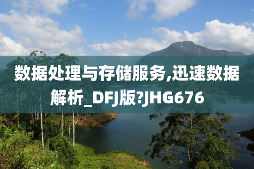 数据处理与存储服务,迅速数据解析_DFJ版?JHG676