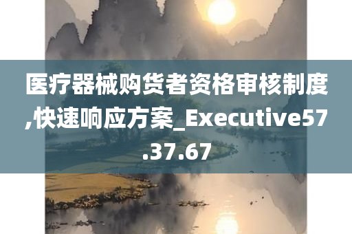 医疗器械购货者资格审核制度,快速响应方案_Executive57.37.67