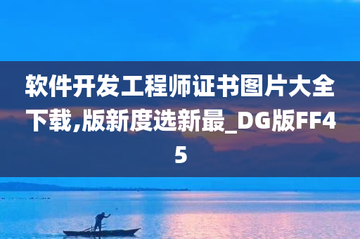 软件开发工程师证书图片大全下载,版新度选新最_DG版FF45