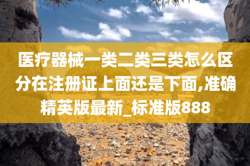 医疗器械一类二类三类怎么区分在注册证上面还是下面,准确精英版最新_标准版888