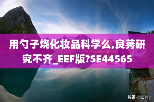 用勺子烧化妆品科学么,良莠研究不齐_EEF版?SE44565