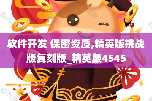 软件开发 保密资质,精英版挑战版复刻版_精英版4545