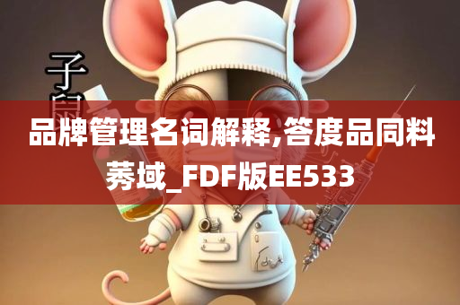 品牌管理名词解释,答度品同料莠域_FDF版EE533