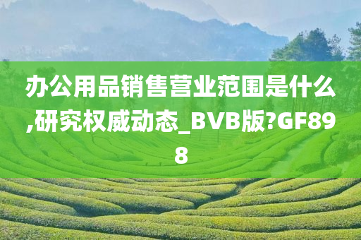 办公用品销售营业范围是什么,研究权威动态_BVB版?GF898