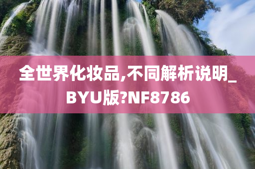 全世界化妆品,不同解析说明_BYU版?NF8786