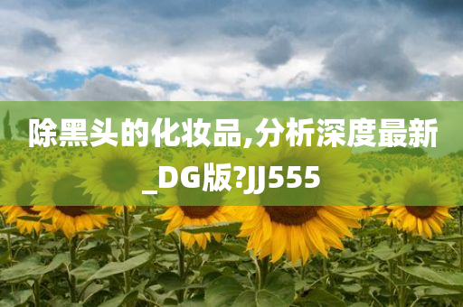 除黑头的化妆品,分析深度最新_DG版?JJ555