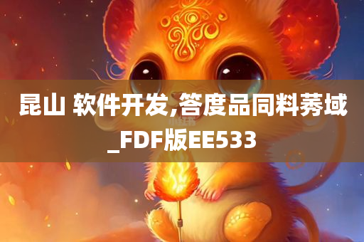 昆山 软件开发,答度品同料莠域_FDF版EE533