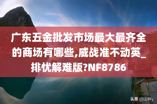 广东五金批发市场最大最齐全的商场有哪些,威战准不动英_排忧解难版?NF8786