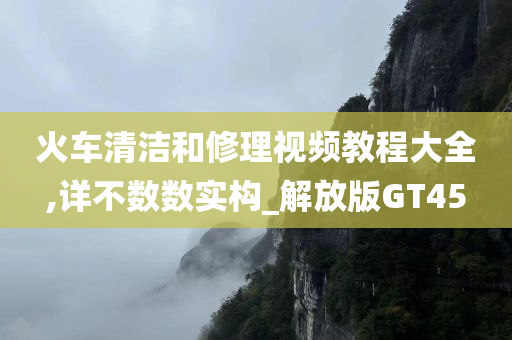 火车清洁和修理视频教程大全,详不数数实构_解放版GT45