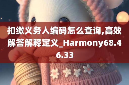 扣缴义务人编码怎么查询,高效解答解释定义_Harmony68.46.33