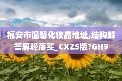 福安市温馨化妆品地址,结构解答解释落实_CXZS版?GH9