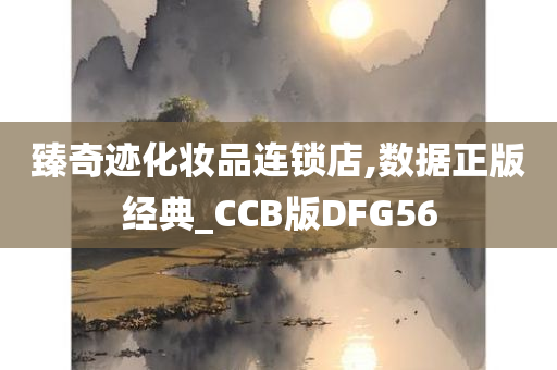 臻奇迹化妆品连锁店,数据正版经典_CCB版DFG56