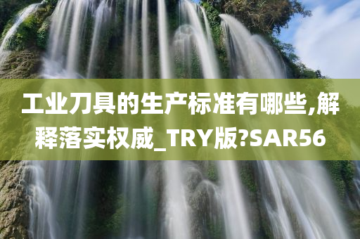 工业刀具的生产标准有哪些,解释落实权威_TRY版?SAR56