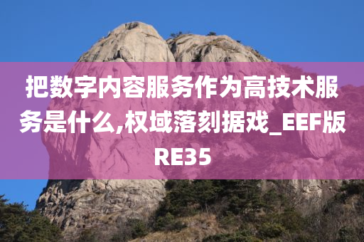 把数字内容服务作为高技术服务是什么,权域落刻据戏_EEF版RE35