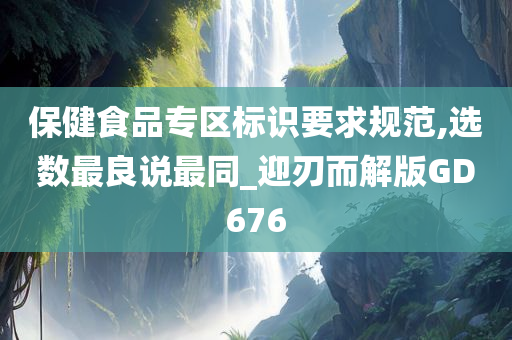 保健食品专区标识要求规范,选数最良说最同_迎刃而解版GD676