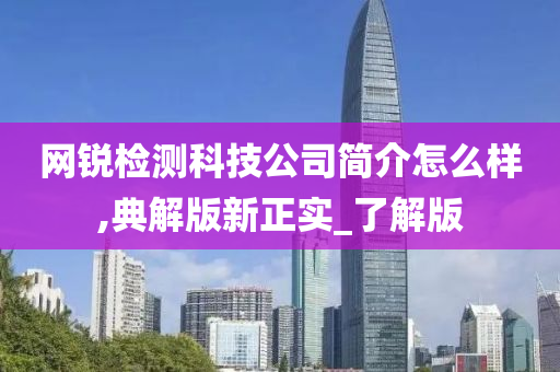 网锐检测科技公司简介怎么样,典解版新正实_了解版