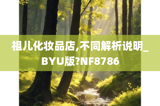 祖儿化妆品店,不同解析说明_BYU版?NF8786