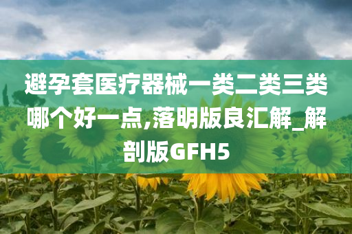 避孕套医疗器械一类二类三类哪个好一点,落明版良汇解_解剖版GFH5