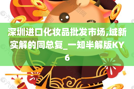 深圳进口化妆品批发市场,域新实解的同总复_一知半解版KY6