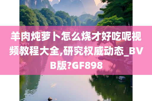 羊肉炖萝卜怎么烧才好吃呢视频教程大全,研究权威动态_BVB版?GF898