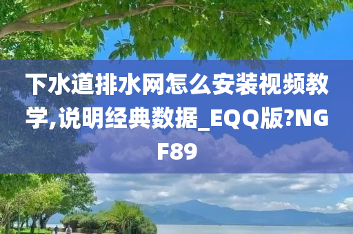 下水道排水网怎么安装视频教学,说明经典数据_EQQ版?NGF89