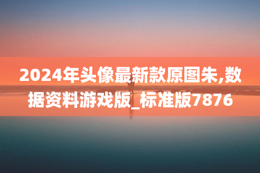 2024年头像最新款原图朱,数据资料游戏版_标准版7876